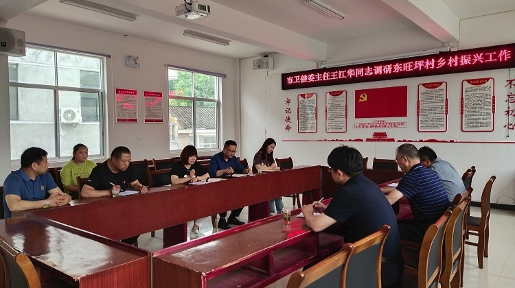 市卫健委调研东旺坪村乡村振兴工作