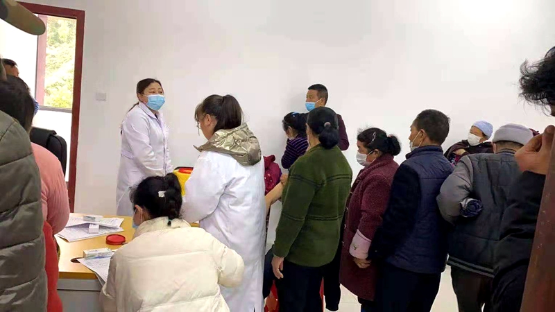 凉水口镇新冠疫苗接种势头良好