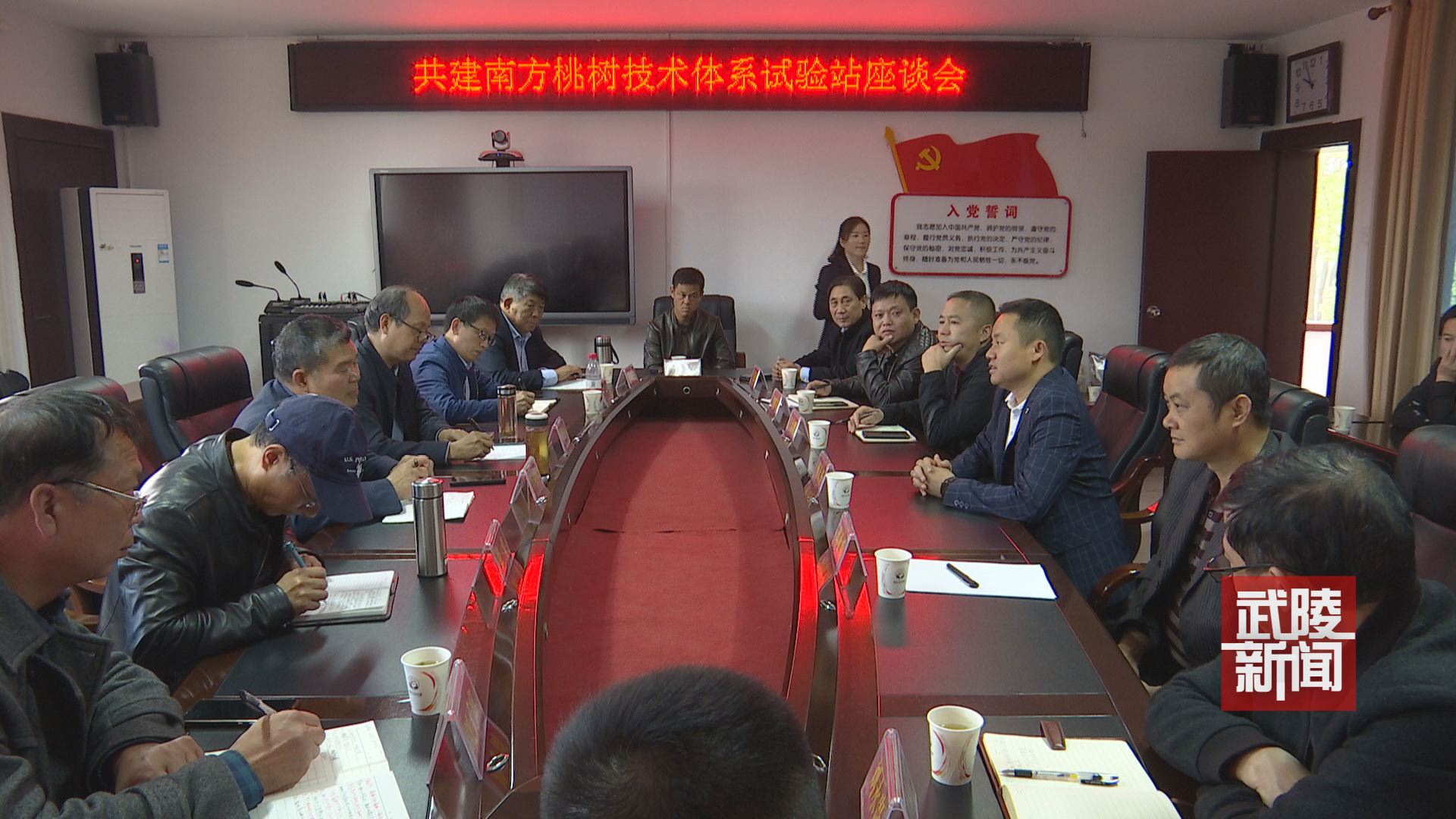 共建南方桃树技术体系试验站座谈会在丹洲乡召开