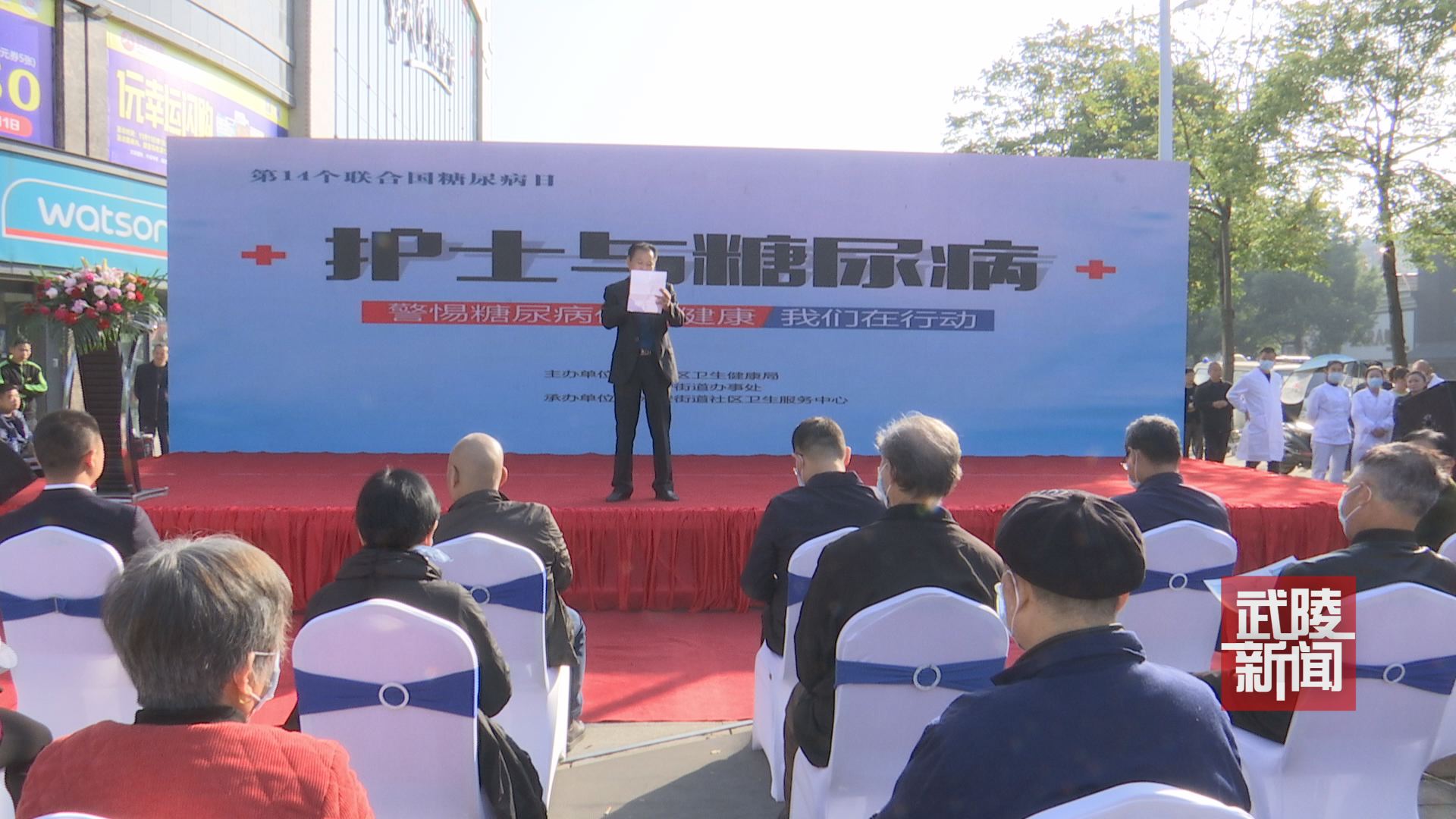 武陵区开展第14个“联合国糖尿病日”宣传活动