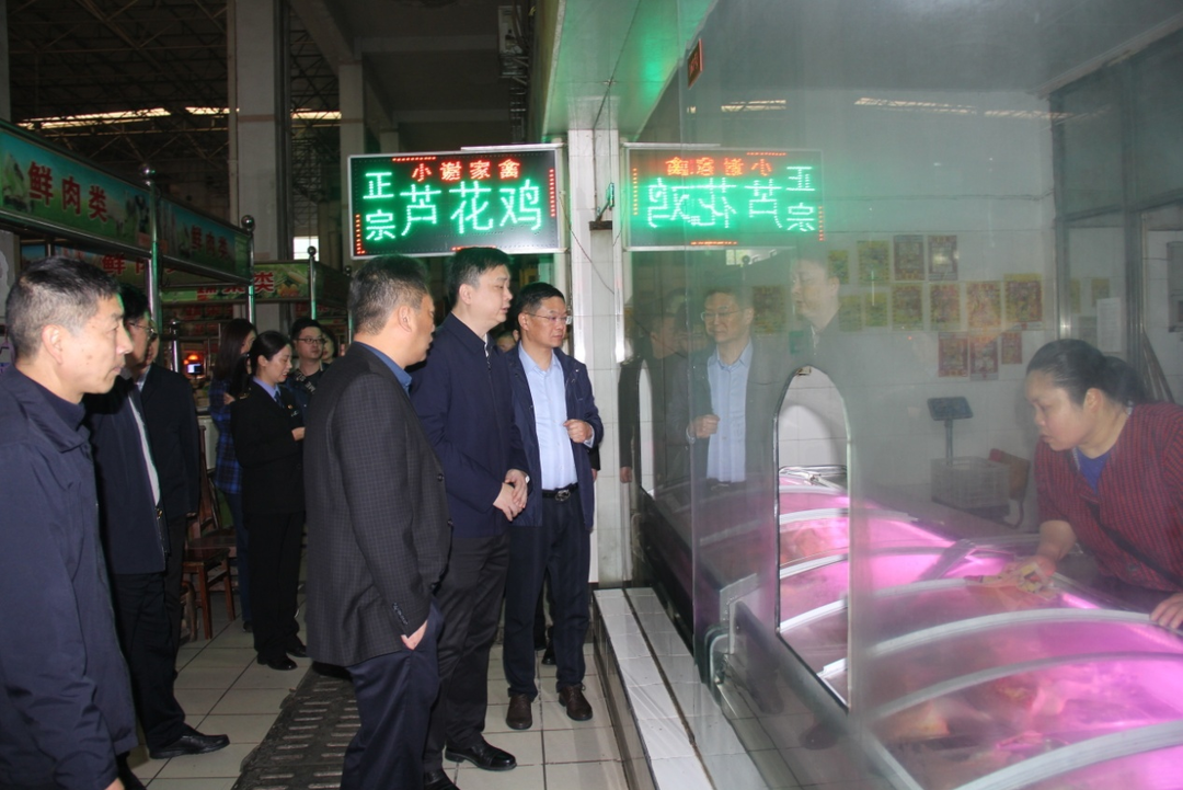 湖南省市场监管局调研武陵区食品安全周筹备工作