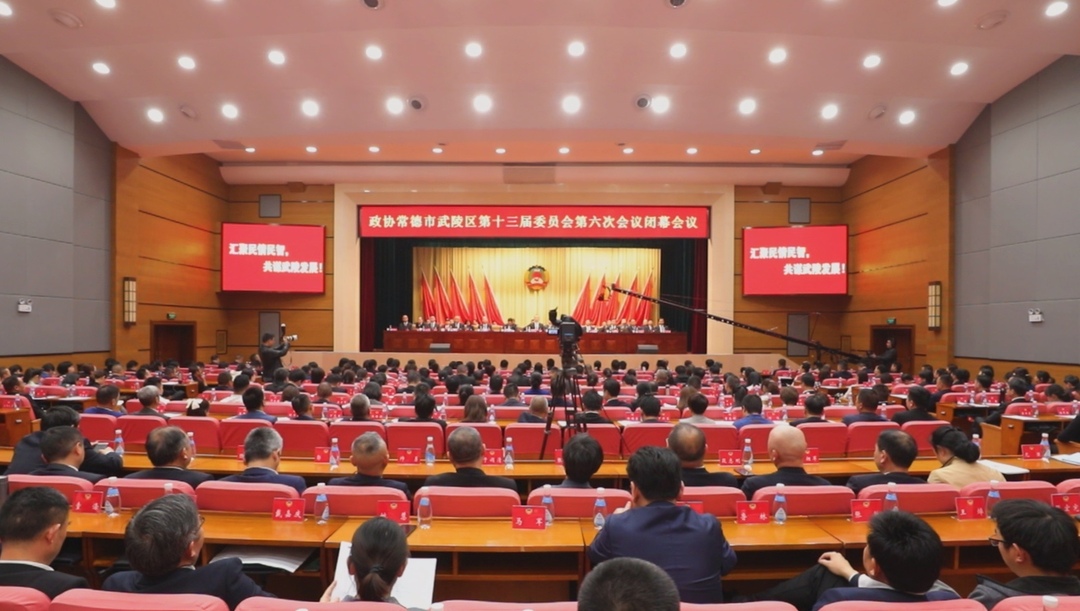 政协常德市武陵区第十三届委员会第六次会议闭幕