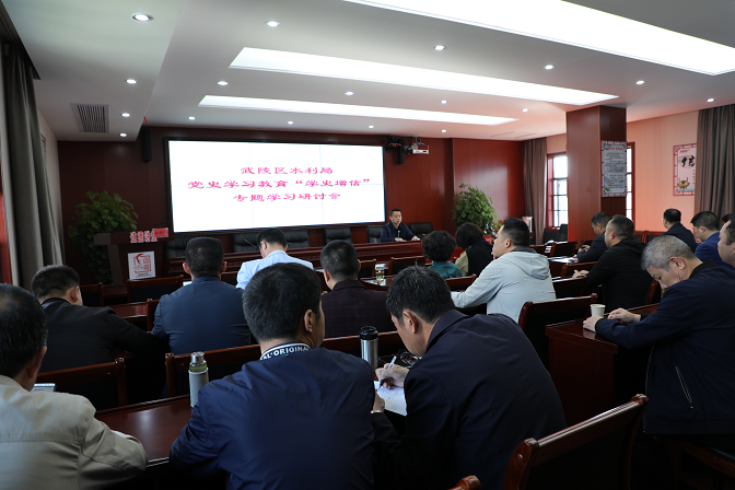 武陵区水利局 开展党史学习教育“学史增信”专题研讨