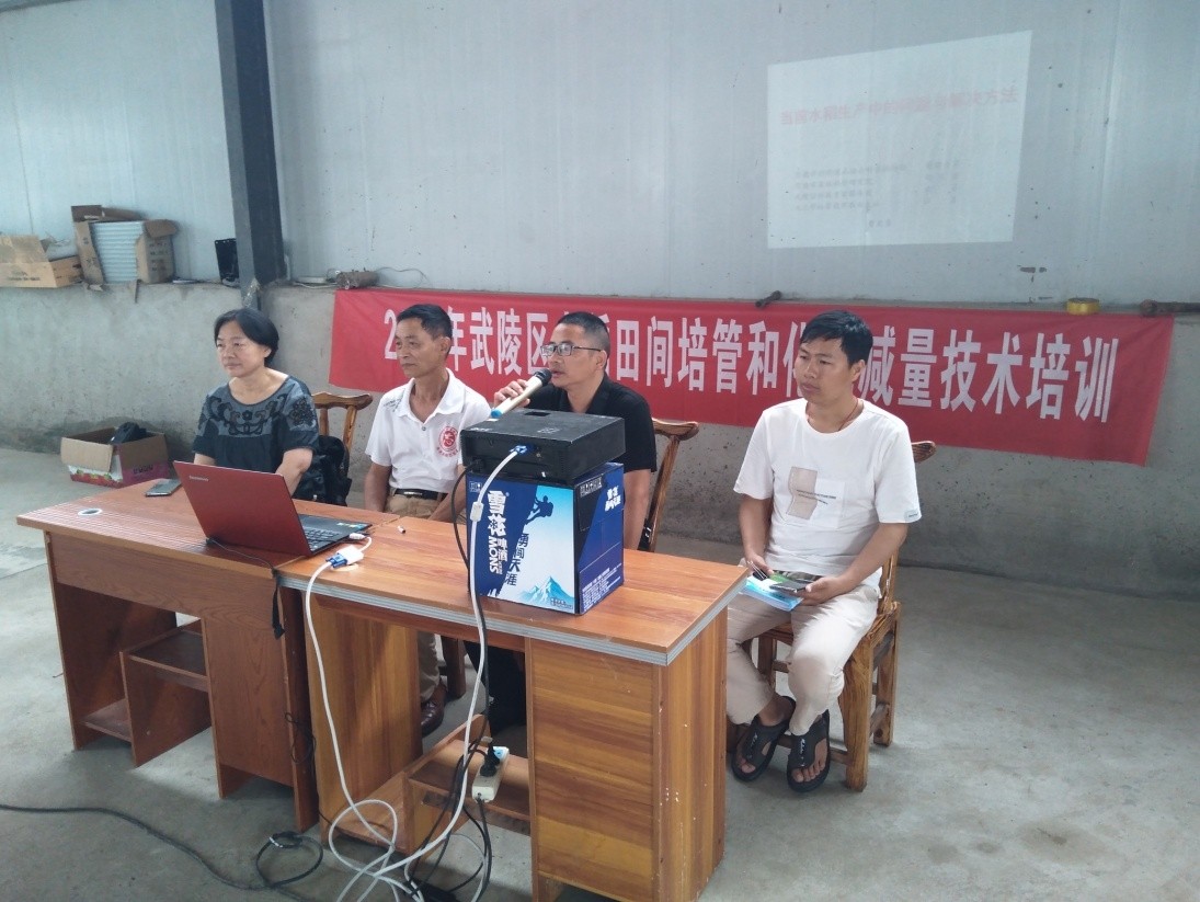【我为群众办实事】武陵区农业农村局开展早稻田间培管和化肥减量技术培训