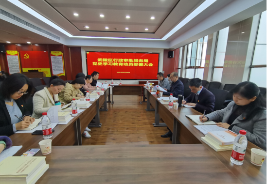 区行政审批局召开党史学习教育动员部署大会