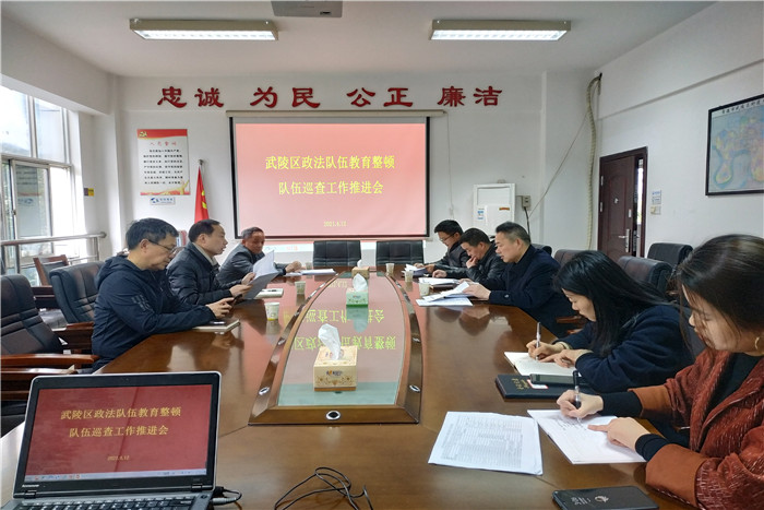 武陵区召开政法队伍教育整顿队伍巡查工作推进会