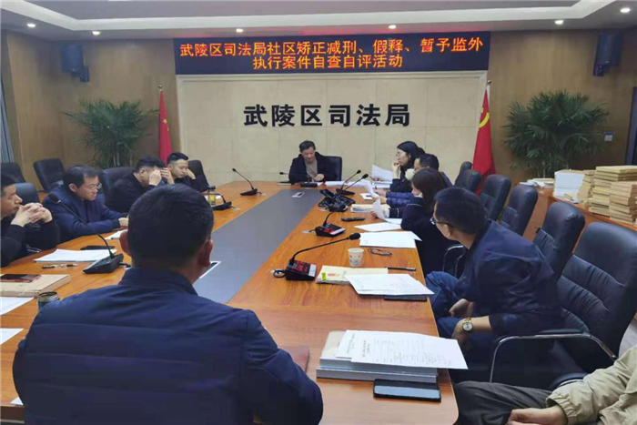 【教育整顿】武陵区司法局开展整治违规违法减刑、假释、暂予监外执行暨重点案件交叉评查活动