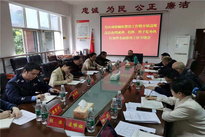 【教育整顿】武陵区召开全区顽瘴痼疾整治工作暨开展违规违法办理减刑、假释、暂予监外执行案件全面排查工作专题会