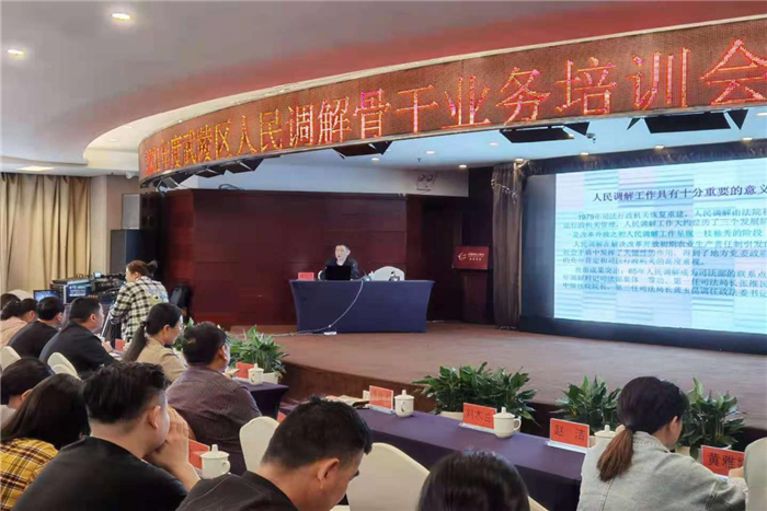 武陵区组织2021年度人民调解业务知识培训