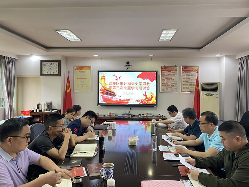 武陵区审计局组织召开“学史崇德”专题学习研讨会