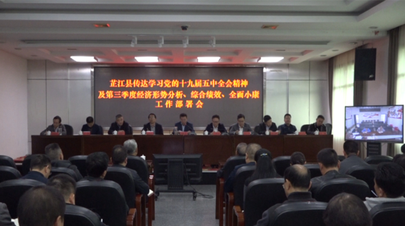 芷江召开传达学习党的十九届五中全会精神会议