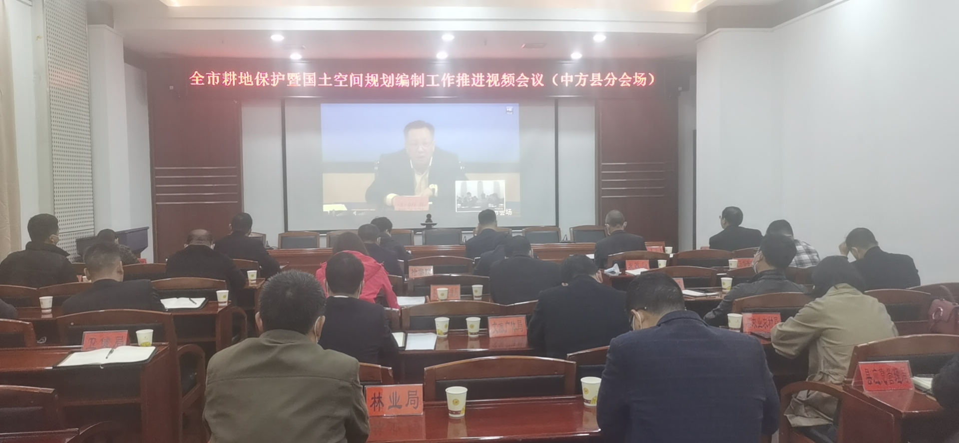 全市耕地保护暨国土空间规划编制工作推进视频会议召开 中方县在分会场参加会议