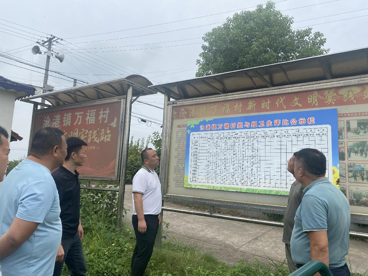 汉寿县沧港镇开展人居环境整治专项考核
