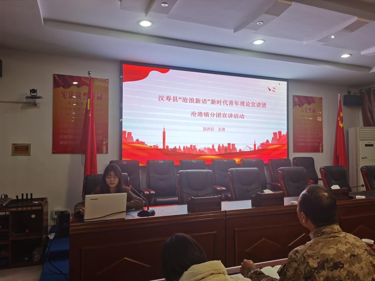 【沧浪新语】汉寿县“沧浪新语”新时代青年理论宣讲团沧港分团开展宣讲活动