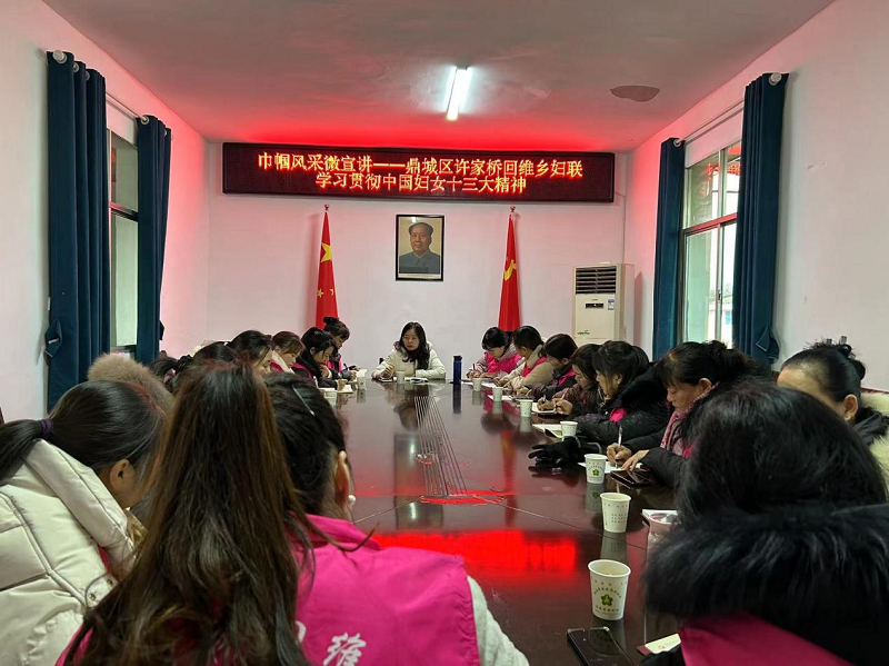 许家桥回维乡：“巾帼风采”微宣讲 寒冬暖人心