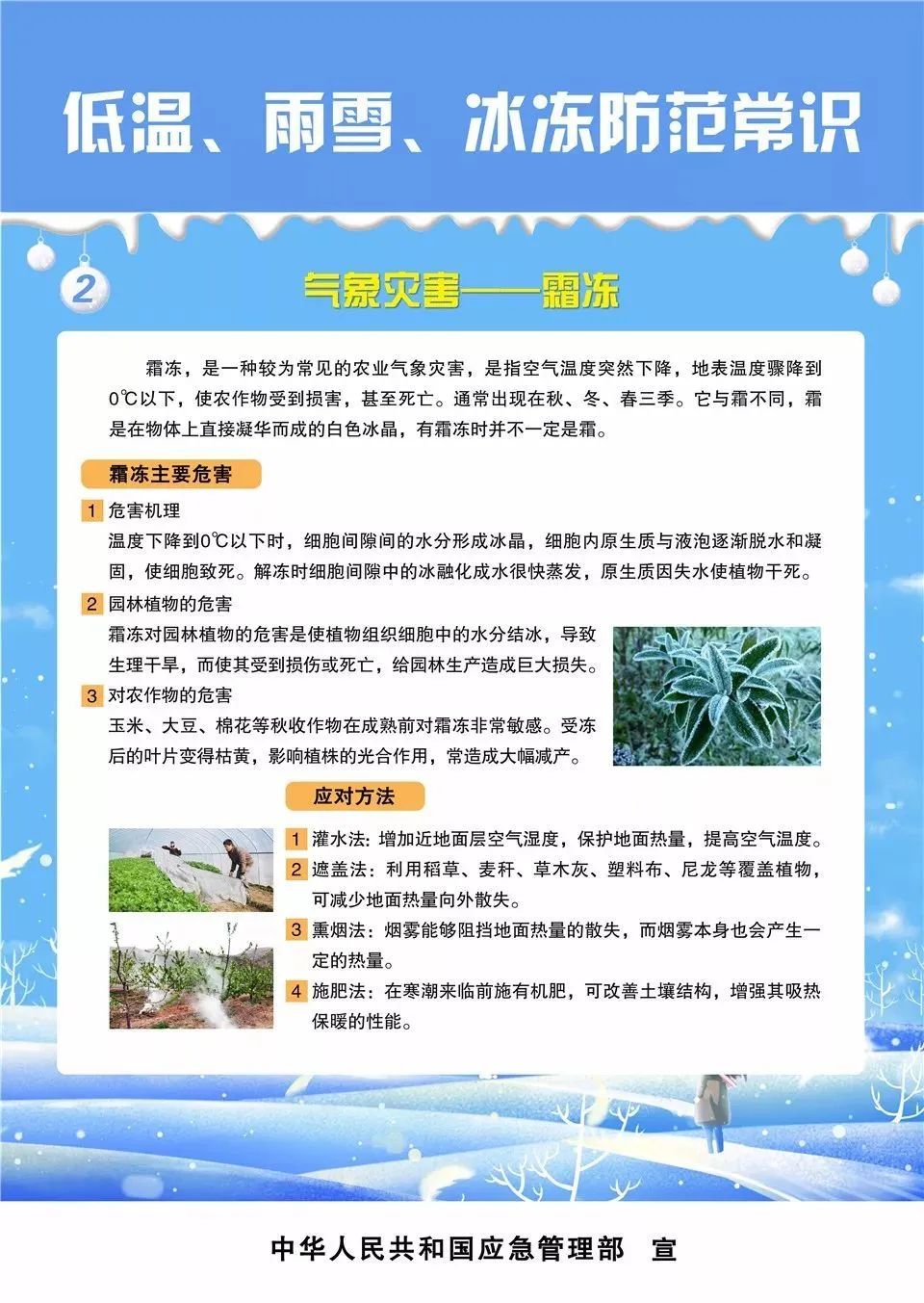 低溫、雨雪天氣來臨，這些防范常識都了解了嗎？