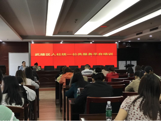 武陵区组织全市人社统一公共服务平台操作培训