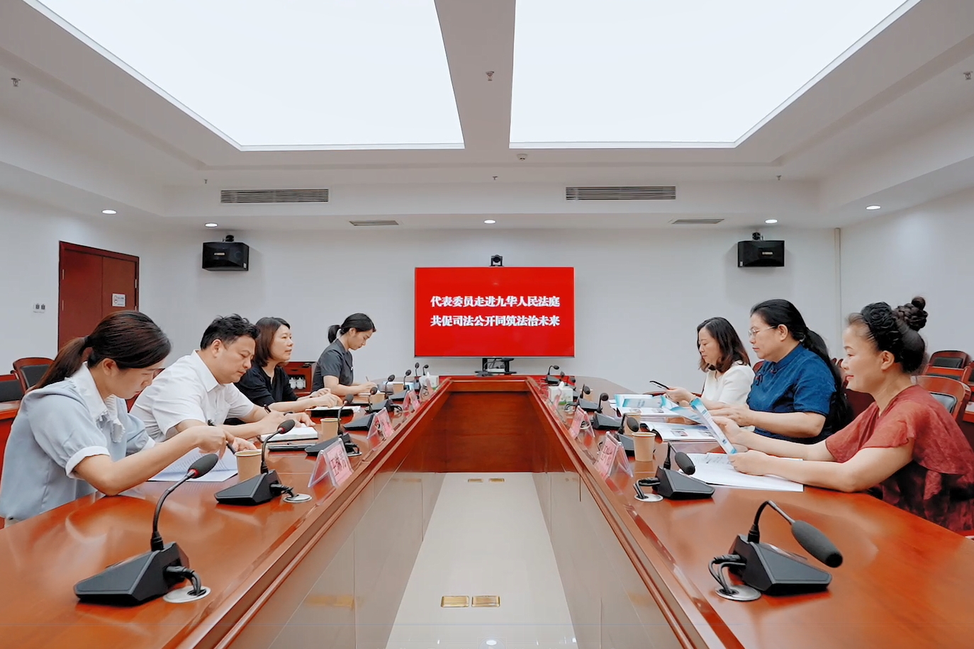 雨湖区人民法院：代表委员走进九华法庭，共绘法治化营商环境新图景