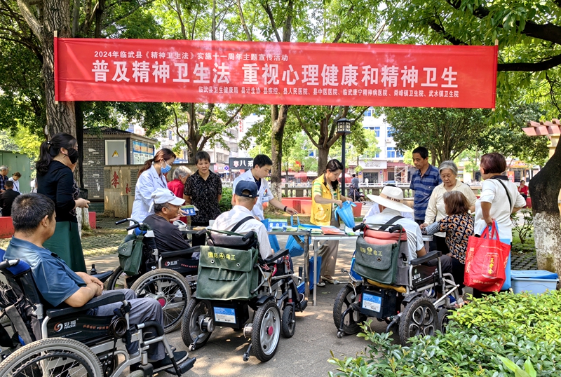 临武县开展《中华人民共和国精神卫生法》主题宣传活动