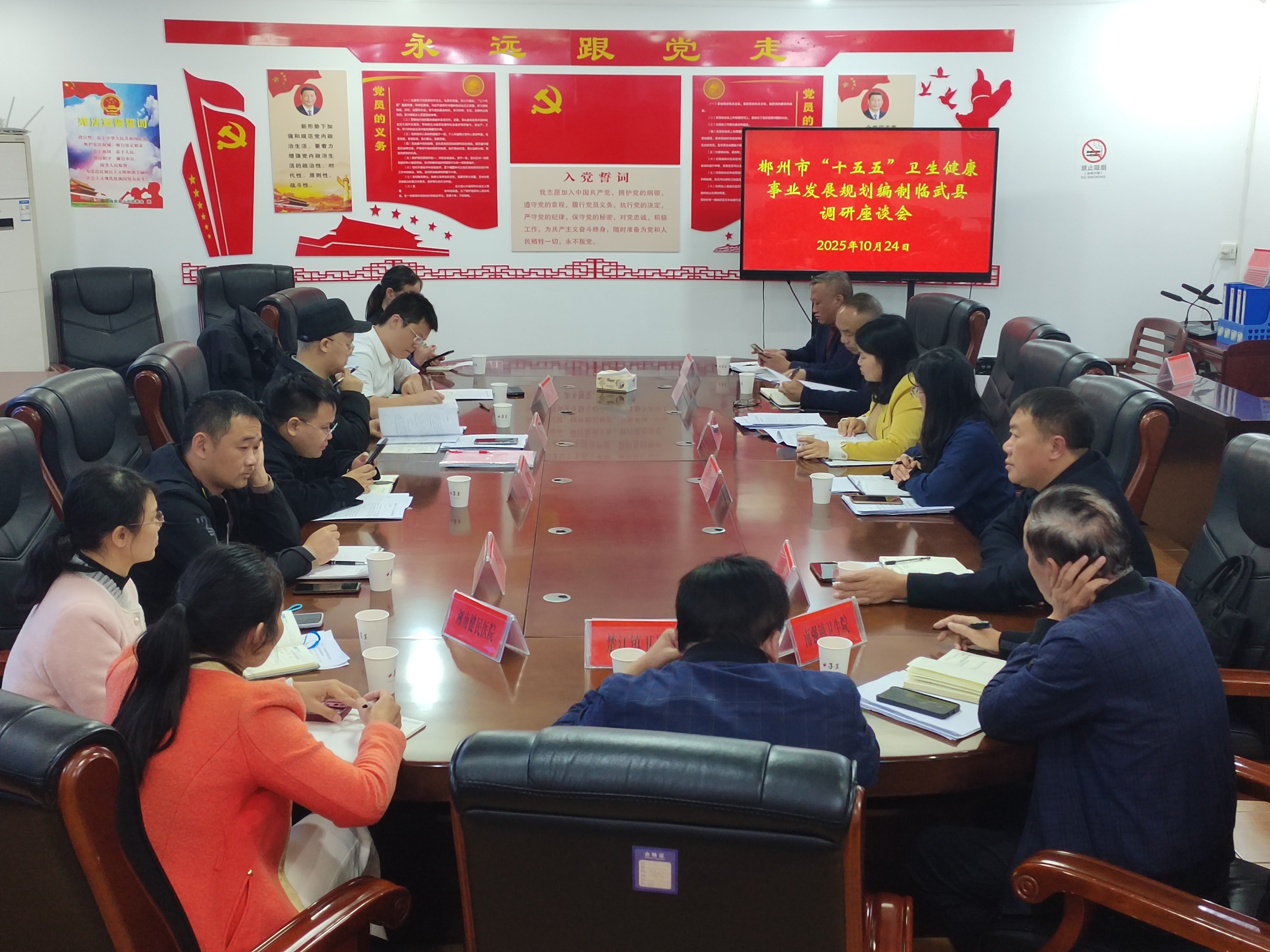 市调研组来临调研“十五五”卫生健康事业发展规划编制工作