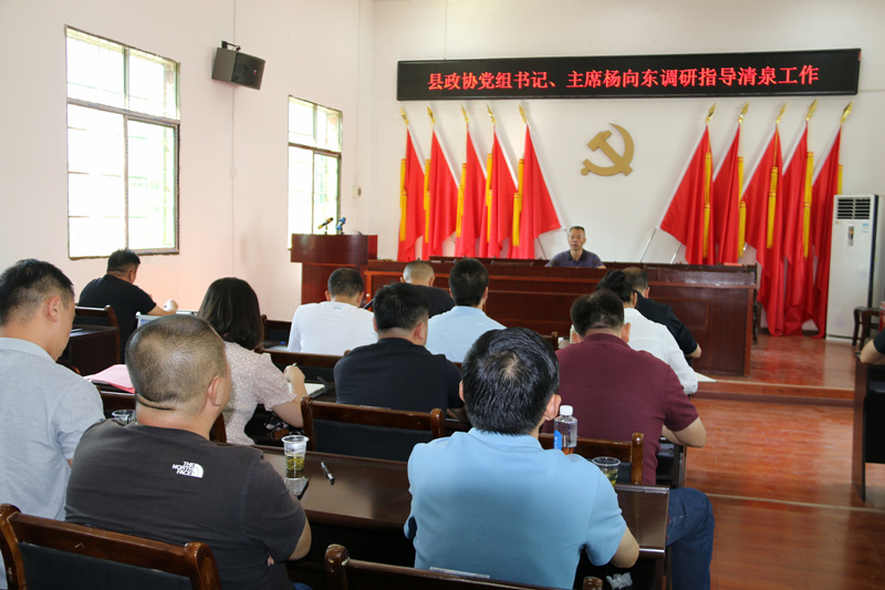 杨向东深入清泉镇调研指导社会维稳、疫情防控等工作