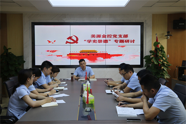 美源金控开展“学史崇德”专题学习研讨