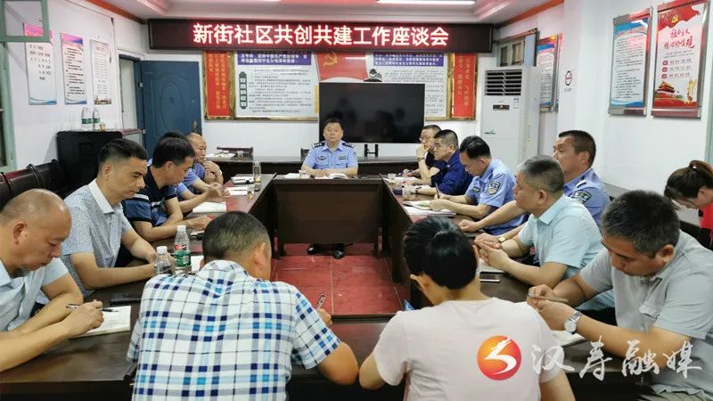 龙阳街道新街社区共创共建暨新时代县域警务工作调度会召开