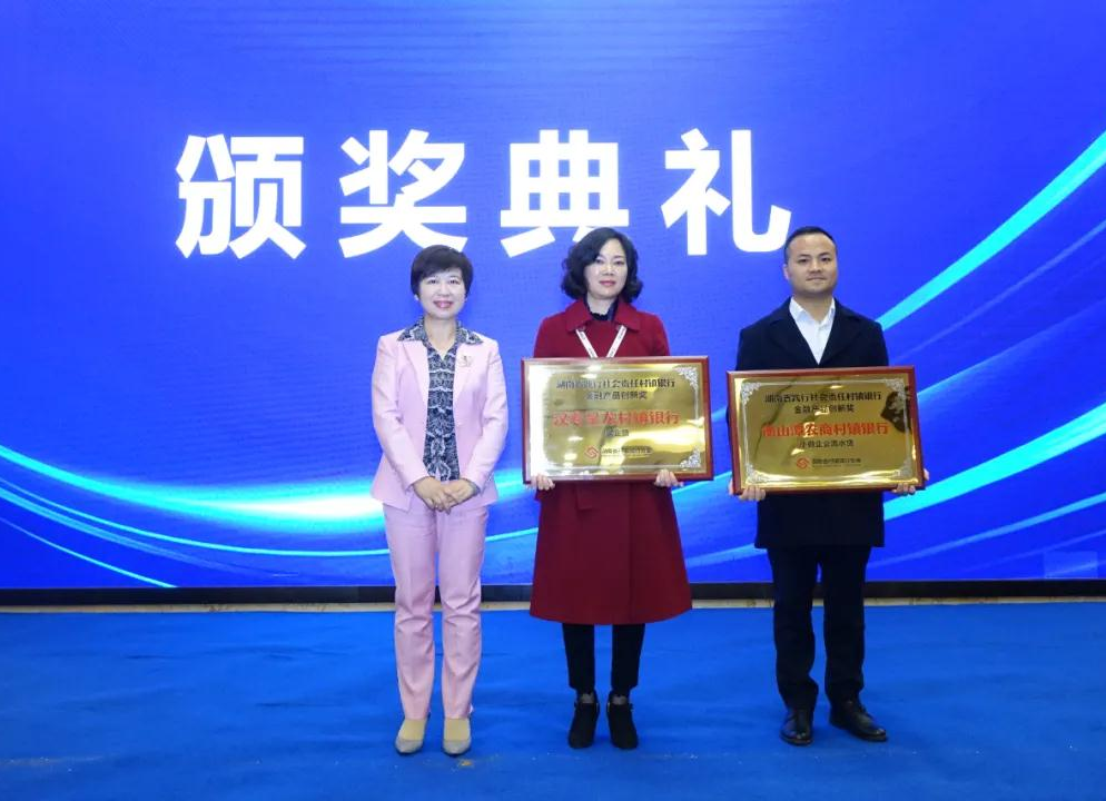 汉寿星龙村镇银行荣获“湖南省践行社会责任村镇银行—金融产品创新奖”