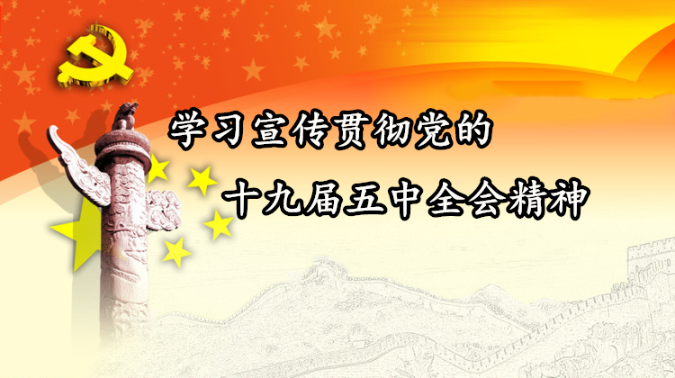 学习宣传贯彻党的十九届五中全会精神