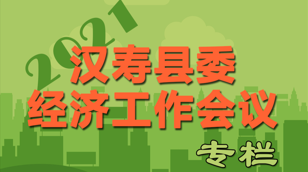 【2021年汉寿县委经济工作会议】专题