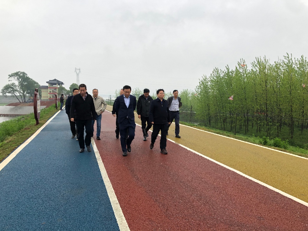 湖南省水利厅副厅长杨诗君来汉寿调研防汛抗旱工作