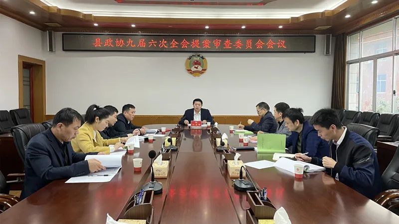 政协汉寿县第九届委员会第六次会议提案审查委员会会议召开