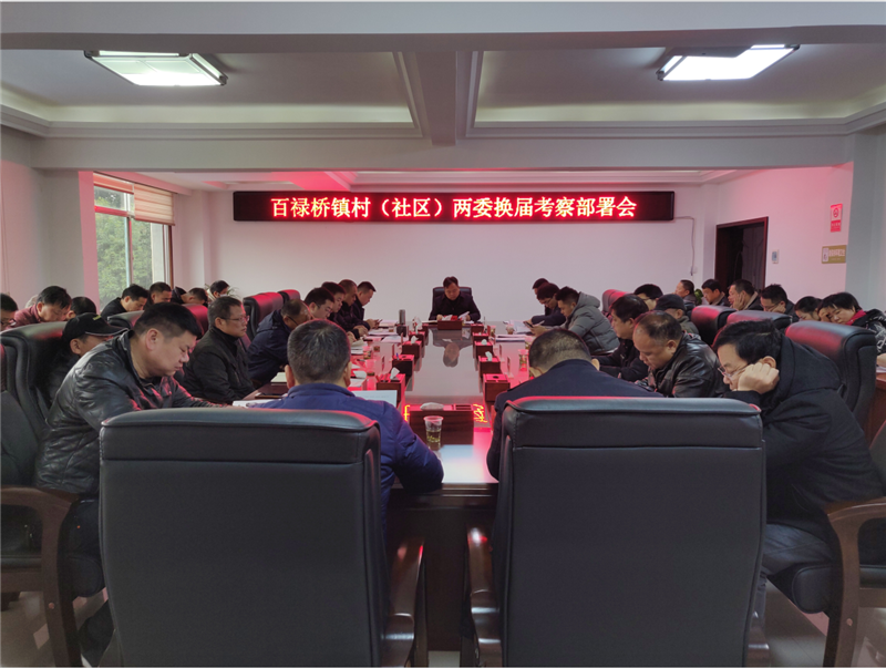 百禄桥镇：召开村级班子运行考察工作部署会