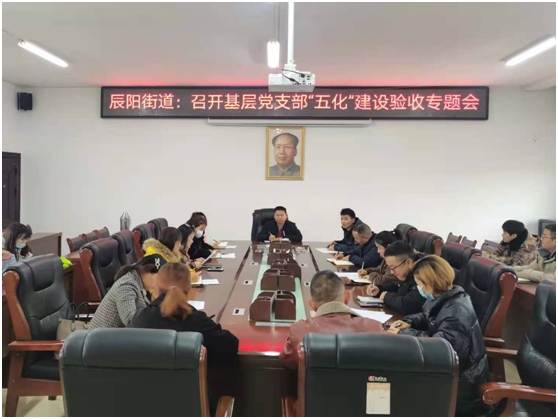 辰阳街道：召开基层党支部“五化”建设验收专题会