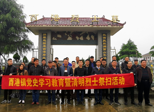 缅怀英烈祭忠魂  抚今追昔思奋进—酉港镇开展党史学习教育暨清明烈士祭扫活动