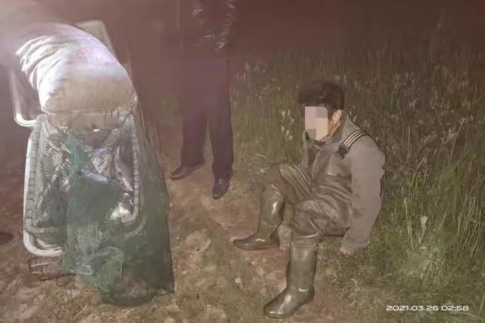 汉寿县公安局森林公安破获一起非法捕捞案件
