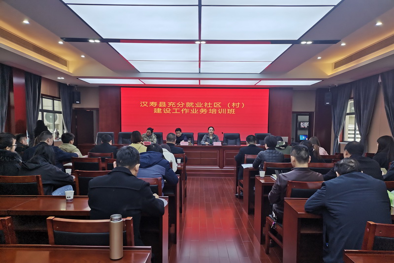 汉寿县人社局举办充分就业社区（村）建设工作业务培训