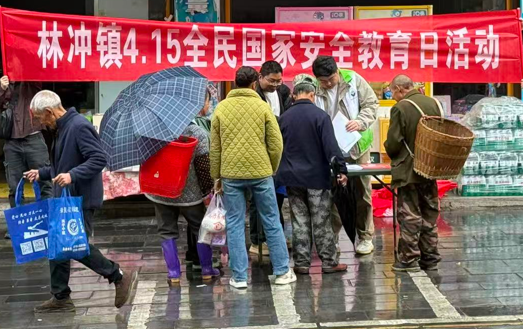 林冲镇开展4·15全民国家安全教育日宣传活动