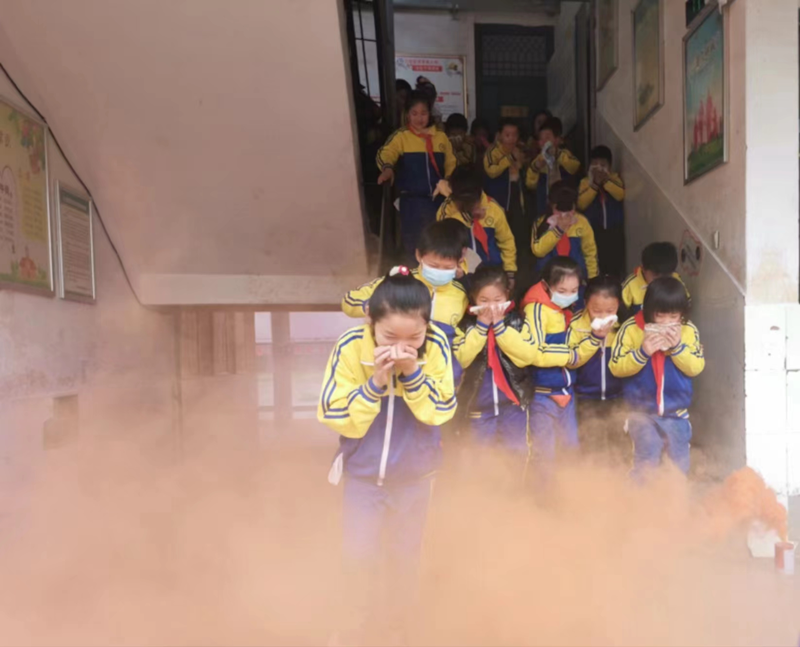 石鼓区灵官庙小学开展“小火亡人”安全教育活动