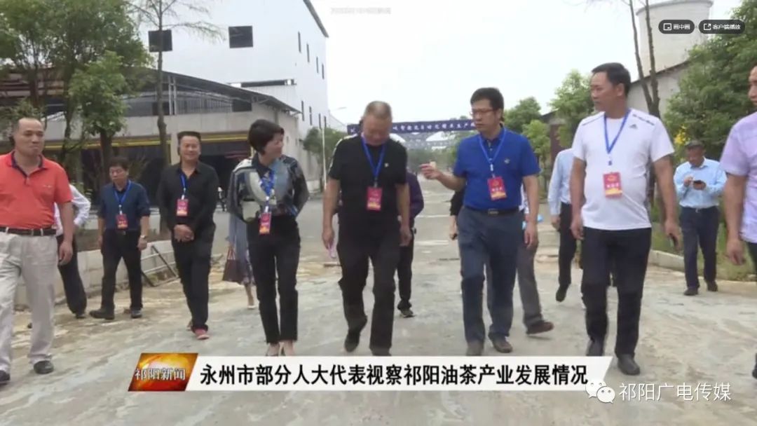 永州市部分人大代表视察祁阳油茶产业发展情况