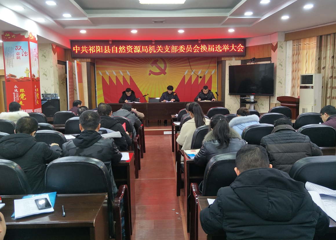 县自然资源局 机关党支部举行换届选举大会