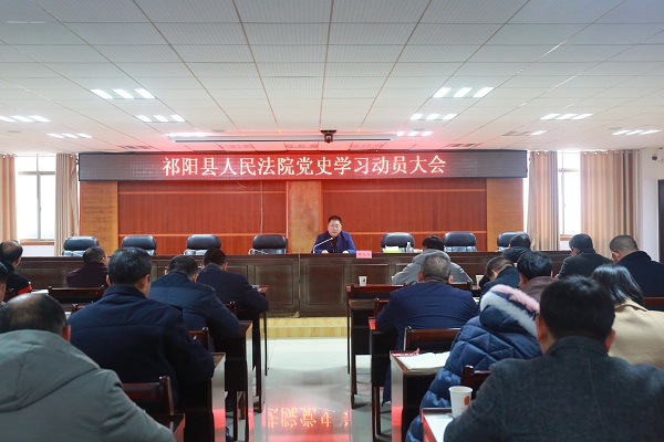 县法院召开党史学习动员大会