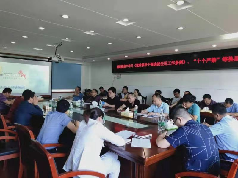 祁阳城投公司：召开严肃换届纪律工作专题会议