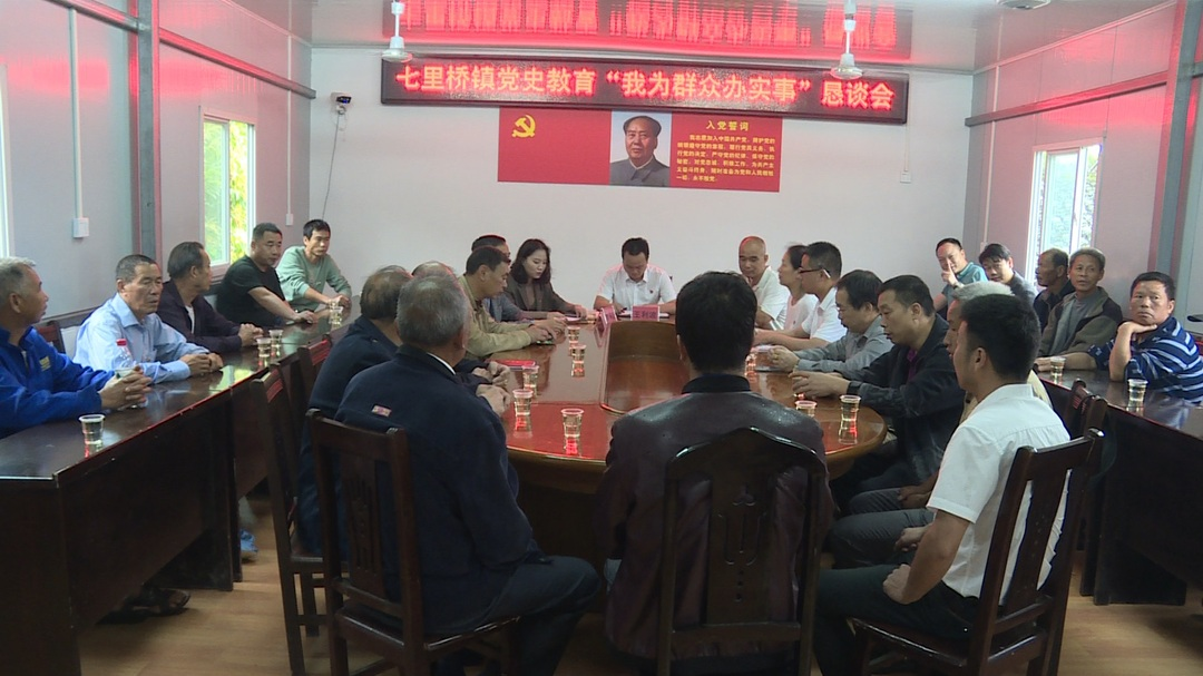 七里桥镇召开党史教育“我为群众办实事”恳谈会