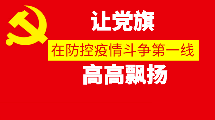 让党旗在防控疫情斗争第一线高高飘扬