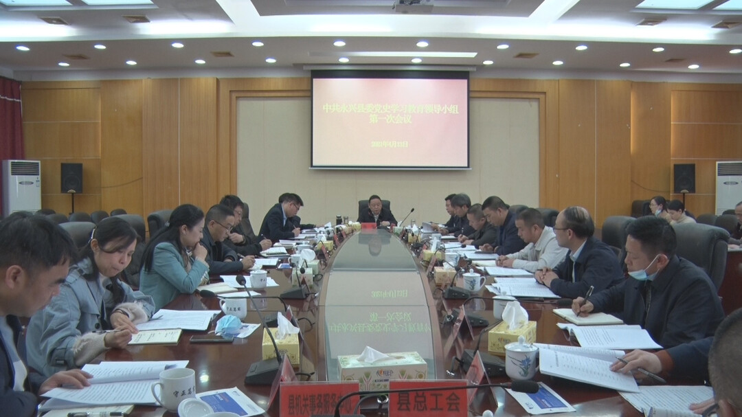 “奋斗百年路 启航新征程”|永兴县委党史学习教育领导小组第一次会议召开