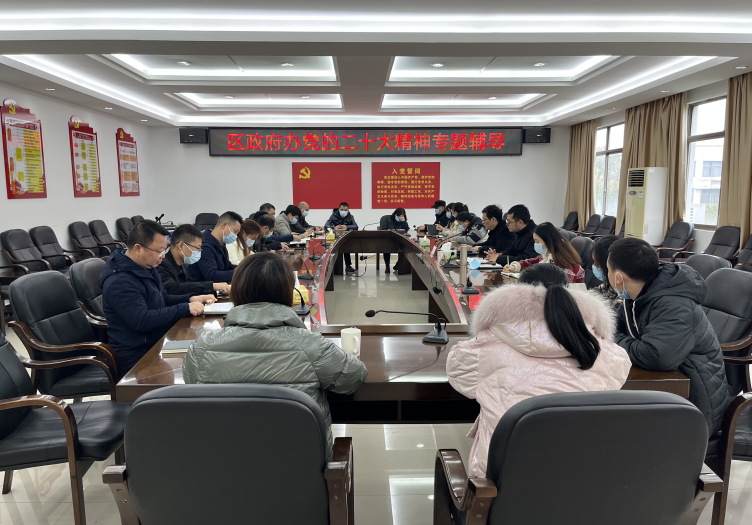 区政府办开展党的二十大精神专题辅导
