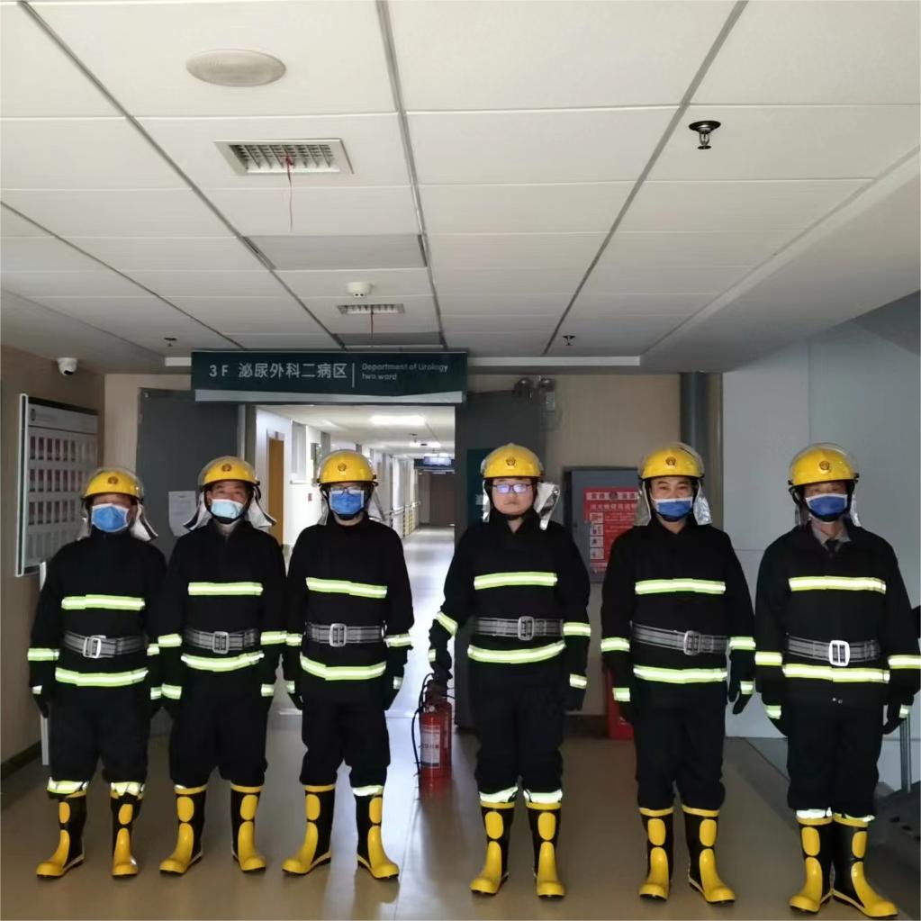 常德市第四人民医院联合北站社区义务消防队开展消防培训及演练活动