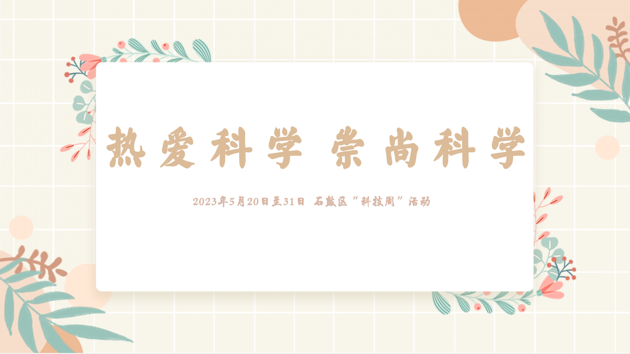 惠民又利民！石鼓区扎实开展“科技周”活动