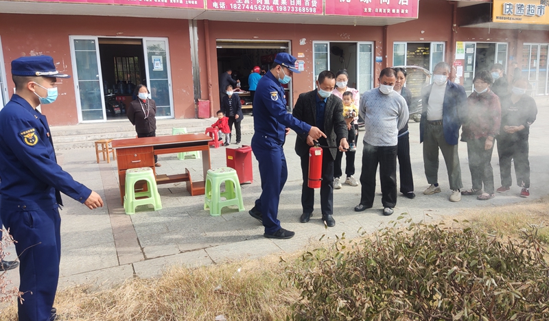 花古街道幸福小区开展消防知识宣讲